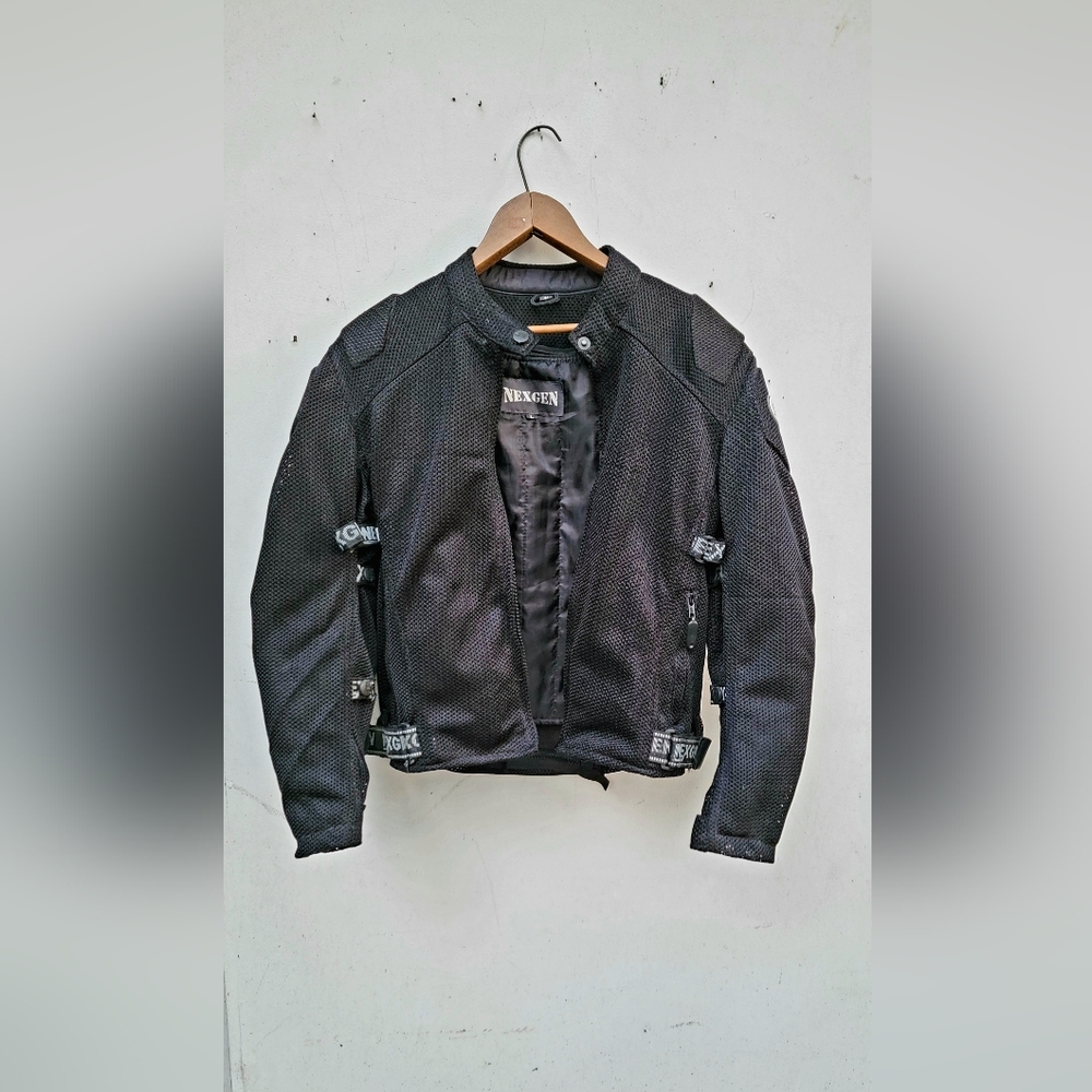 NEXGEN Black Armored Motorcycle Jacket Size: Large